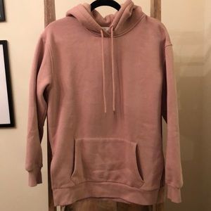 H&M nude hoodie sweatshirt.